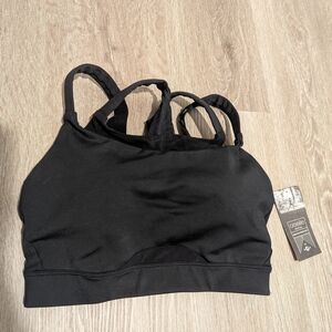 oiselle Black Double-Strap Sports Bra